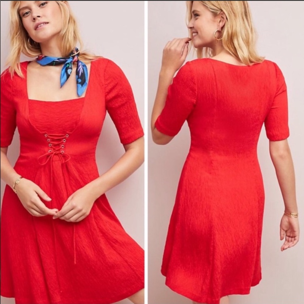 Anthropologie Maeve Juliet Corseted Dress NWT